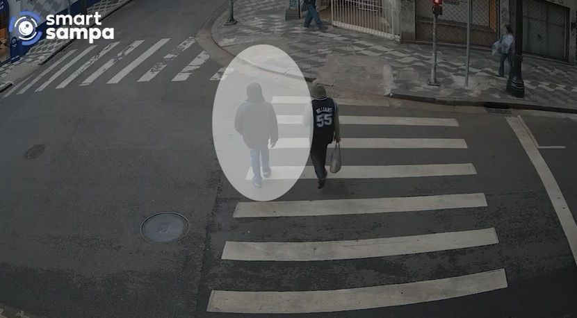 Flagrante de captura de foragido pelo Smart Sampa